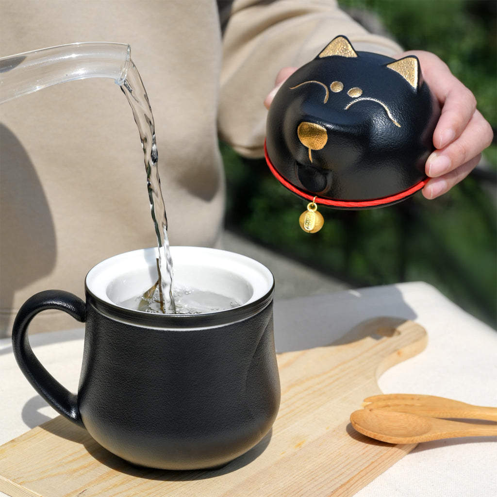 Ceramic Tea Mug-Shibawoof Infuser Mug 4