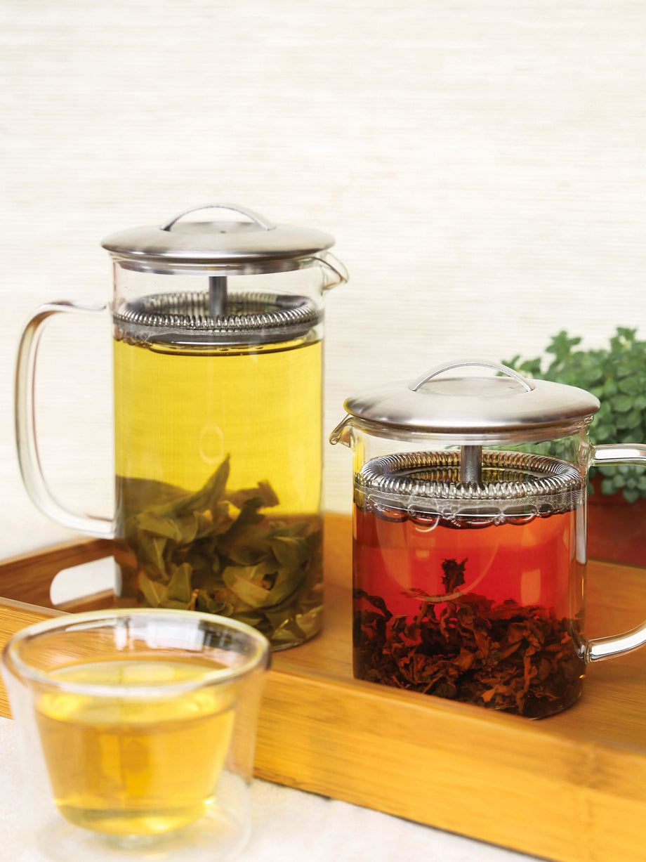 1000ml Heat Resistant Glass Tea Pot,Glass Teapot with Infuser Tea Leaf  Herbal Coffee pot tea