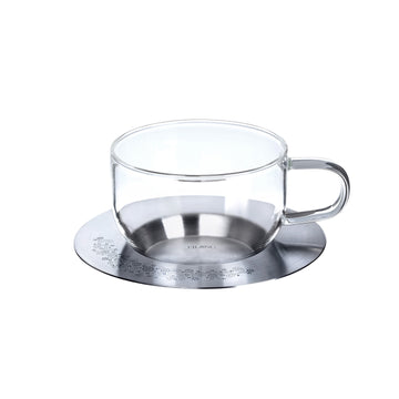 Silver Lining Double Wall Glass Cup (100ml)-2pcs