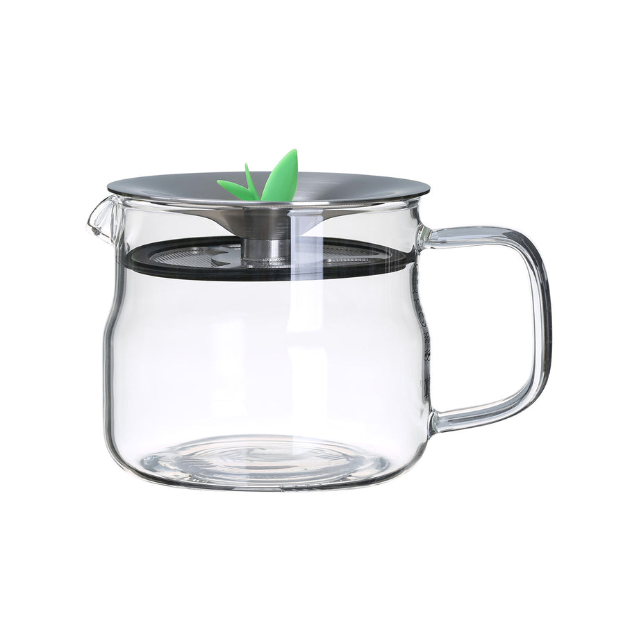 🐔 350ML Heat Resistant Glass Teapot with Strainer Filter Infuser Tea Pot
