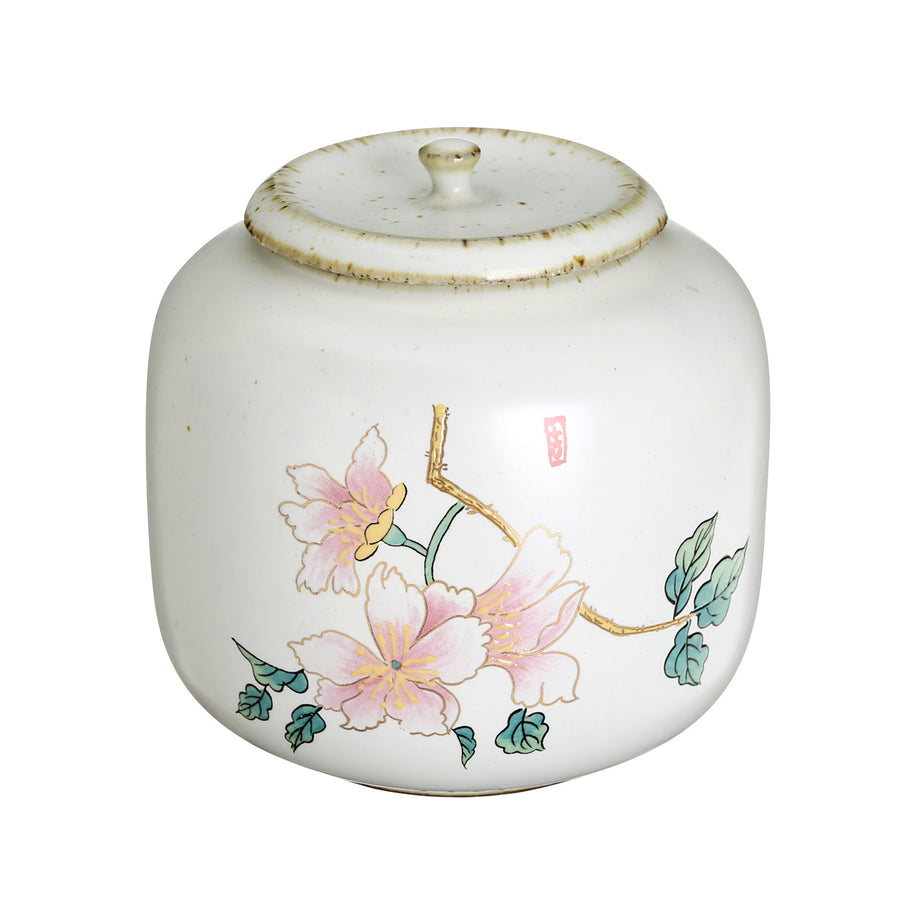 Qiushi Wooden Plug Stoneware Tea Tins Gilding Tea Container Household  Moisture-Proof Sealed Cans Ceramic Tea Jar Pu'er Tea Pot - AliExpress